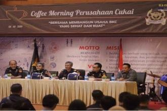Dukung Industri Dalam Negeri, Bea Cukai Bogor Adakan`Coffee Morning`  bersama Para Pengusaha di Bidang Cukai