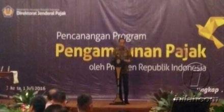 Jokowi Resmikan Program Tax Amnesty
