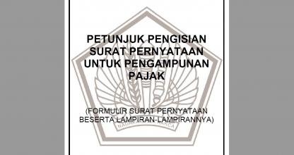 Petunjuk Pengisian Formulir Pengampunan Pajak